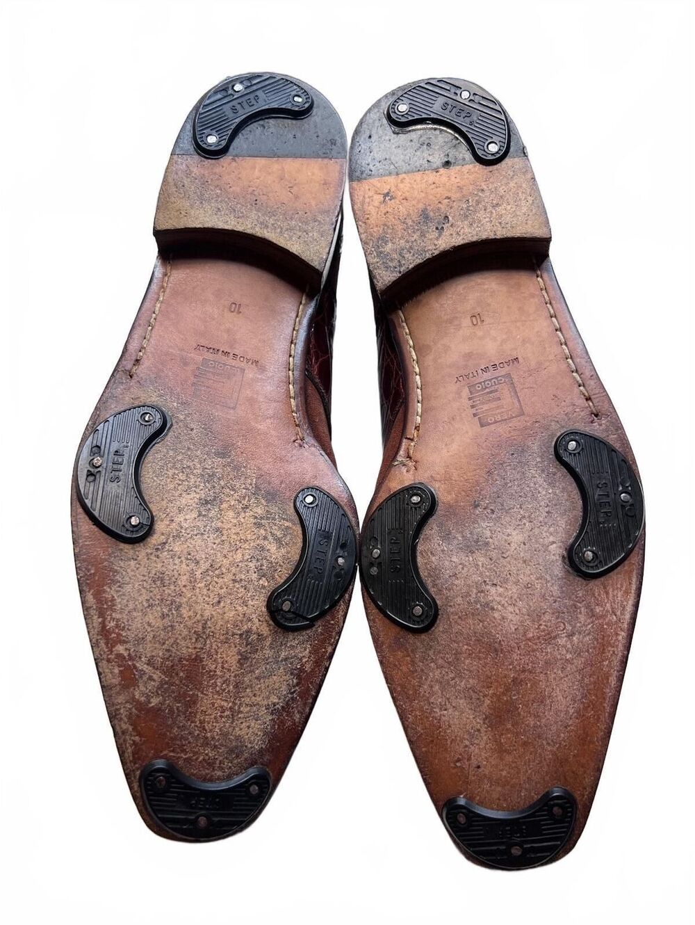 David Eden Italian Suede & Alligator Single Strap Monk Shoes Y2K Men Size 10 - Picture 7 of 9